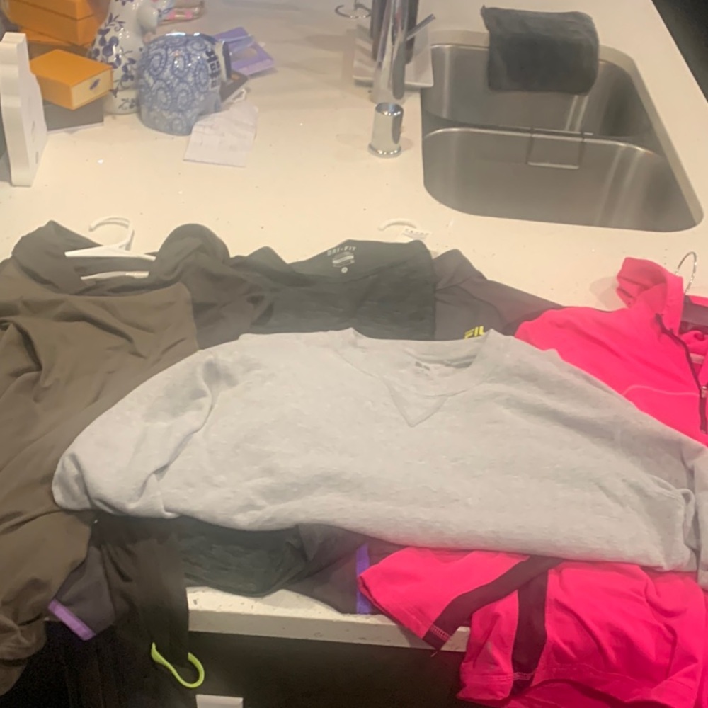 Work Out Athletic Top Sweatshirts Bundle 5 ea